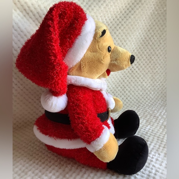 Disney Store Exclusive Winnie the Pooh as Santa Plush Stuffed Animal Toy - Picture 5 of 13
